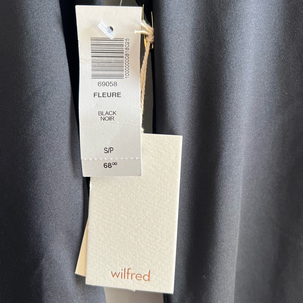 Wilfred Fleure Dress NWT - Black mini sheath longsleeve - Picture 2 of 4